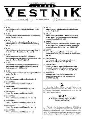 URADNI VESTNIK MESTNE OBČINE PTUJ, ŠT. 2/2026
